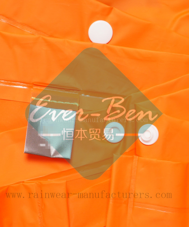 NFCI Orange eva rain poncho manufacturer